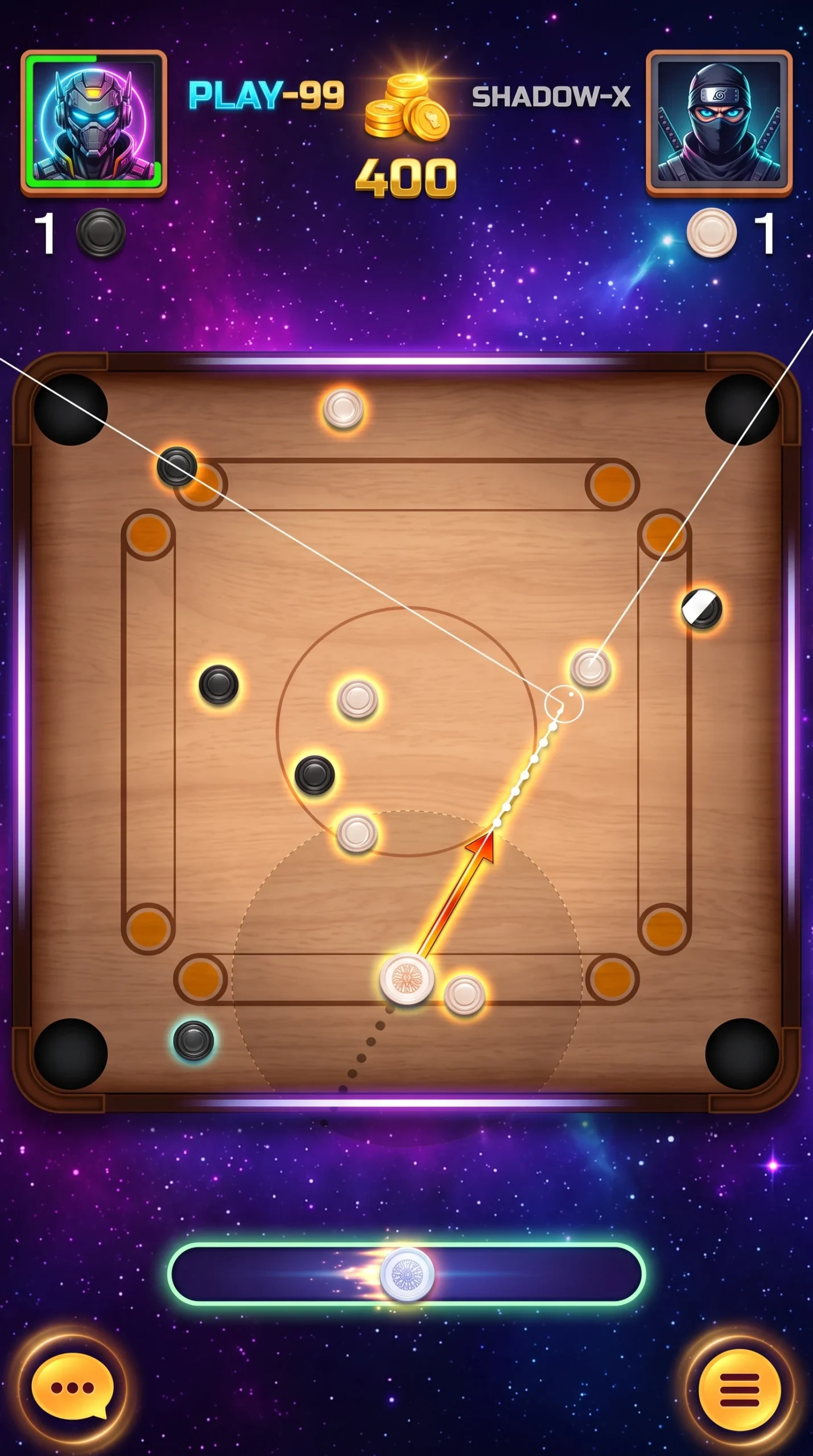 Aim Carrom Gameplay Screenshot